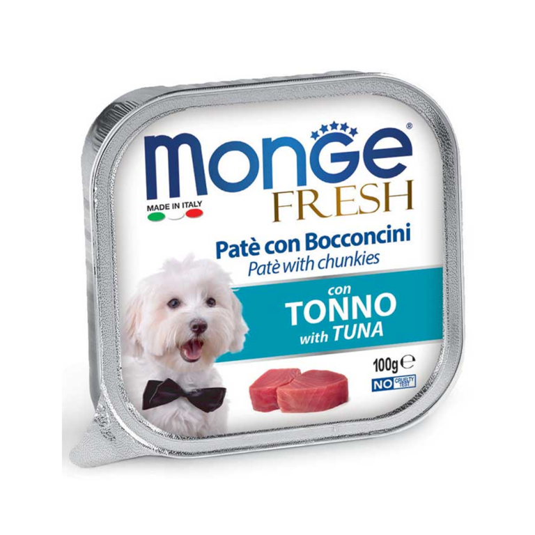 מונג פרש לכלב פטה נתחי טונה 100 גרם