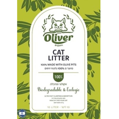 אוליבר חול חתולים אקולוגי 10 ליטר