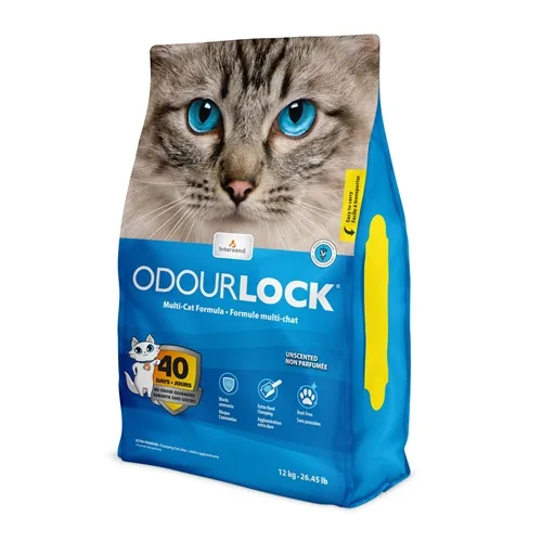 חול חתולים מתגבש קנדי Odourlock לא מבושם 12 ק"ג