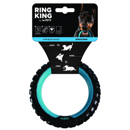 צעצוע לכלב 1 טבעת 12 ס"מ כחול אמפט