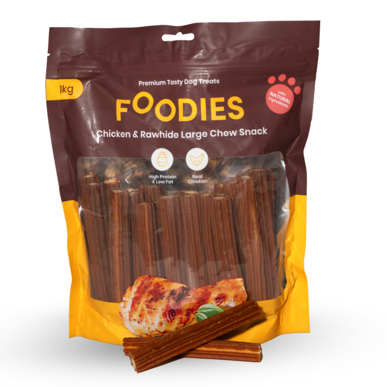 חטיף פודיס מקלות לעיסה עוף ועור בקר 1 קילוגרם