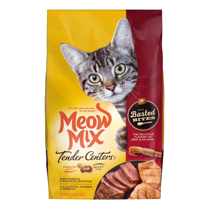מיאו מיקס מזון לחתול סלמון ובקר