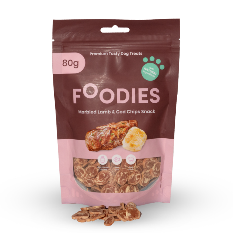 חטיף פודיס נגיסי כבש ודג קוד 80 גרם