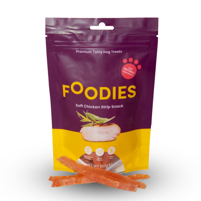 חטיף פודיס רצועות עוף רכות 100 גרם