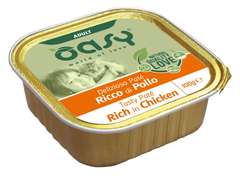 מעדן אואסי חתול עוף 100 גרם