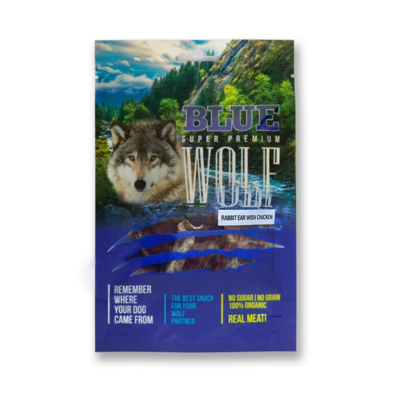 בלו וולף בשר עוף ואוזני ארנבת 80 גרם
